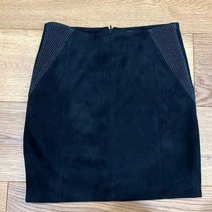 Zara suede black mini skirt in size s